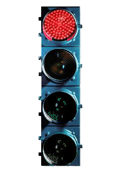4 light traffic light-red